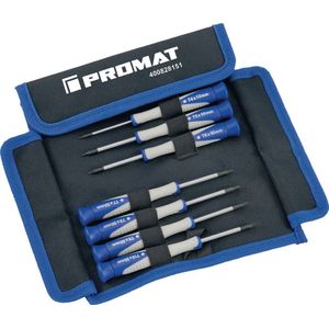 Promat Set precisieschroevendraaiers | 7-delig | 7 delig | TORX® - 4000828151 - 4000828151