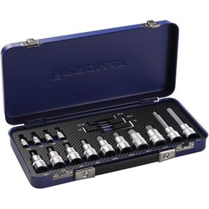Promat 19-delige dopsleutelset - 1/4"" en 1/2"" - 4000821187