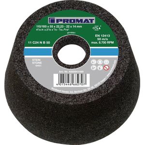Promat Slijpkom | C16N | 110/100 mm | natuur- en kunststeen, gietstaal 16 | gat 22,23 mm - 4000841498 4000841498