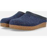 Haflinger - Grizzly Torben - Pantoffel - Blauw - Wol