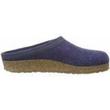 HAFLINGER Grizzly Torben Pantoffel - Jeans - 100% Wolvilt - Antislip Zool