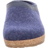 HAFLINGER Grizzly Torben Pantoffel - Jeans - 100% Wolvilt - Antislip Zool