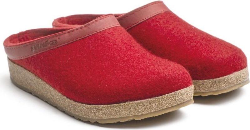 Haflinger - Grizzly Torben - Pantoffels - Rubin - Wolvilt