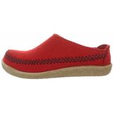 HAFLINGER Blizzard Credo vilt pantoffel met rubberen zool pantoffel robijn, maat 42