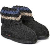 Haflinger - Paul - Sokpantoffel - Grafiet - Vilt - Kinderpantoffel