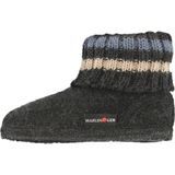 Haflinger - Paul - Sokpantoffel - Grafiet - Vilt - Kinderpantoffel