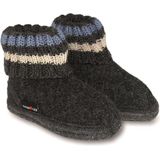 Haflinger - Paul - Sokpantoffel - Grafiet - Vilt - Kinderpantoffel