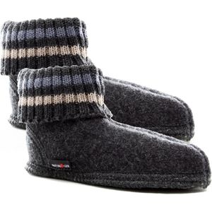 Haflinger - Paul - Pantoffels - Graphit - 100% Stevig Scheerwol