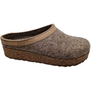 HAFLINGER Grizzly Torben Viltklompslipper Turf - Zuiver Wolvilt