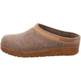 HAFLINGER Grizzly Torben Pantoffel - Jeans - 100% Wolvilt - Antislip Zool
