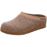 HAFLINGER Grizzly Torben Pantoffel - Jeans - 100% Wolvilt - Antislip Zool