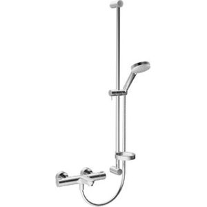 HANSA HANSAprisma bad- en douchemengkraan, maat handdouche, 95 mm, 3-straal, 48102131