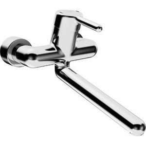 HANSA Einhebelmischer Waschtisch- und Küchenarmatur HANSAMEDIPRO 0257 Ausladung 311mm DN15 Chrom, 02572203