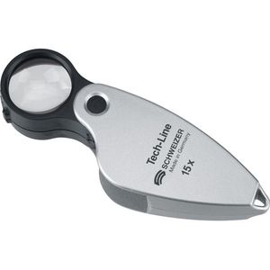 Inklapbare loep Tech-Line 15,0xD22,8mm SCHWEIZER