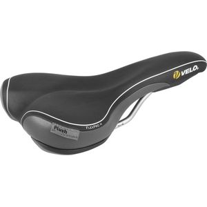 Velo - Plush D2 - Zadel - Zwart/Grijs - 336gr - 263x158mm