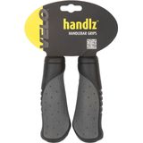 Handvatset Velo Ergogel D2 135/135mm met gelvulling - zwart/grijs