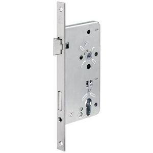 BKS Haustür-Einsteckschloss 0024 PZW 22/65/92/10mm DIN R silber ktg - B-00240-14-R-1