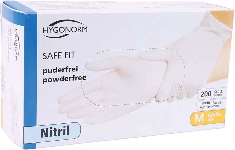 Hygonorm - Nitril Poedervrij - Handschoenen - Wit - 200 Stuks