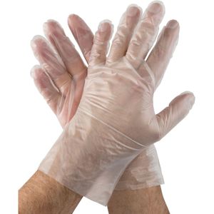 Hygostar TPE wegwerp handschoen transparant - maat L - 200 stuks - latexvrij