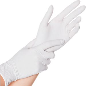 HYGOSTAR Latex-handschoen SKIN, XL, wit, gepoederd