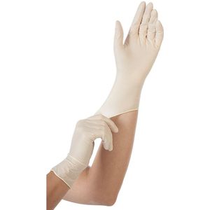 Hygonorm Wegwerphandschoenen Latex - Poedervrij - Maat S - Wit - 100 stuks - Medisch