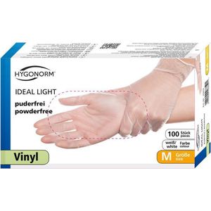 Hygonorm wegwerp handschoenen vinyl poedervrij maat S 100 stuks