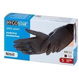 Nitril-Handschuh Safe Light puderfrei S 24cm schwarz VE=100 St&#252;ck