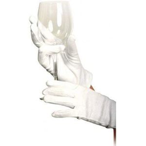 Hygostar Handschoenen, katoen, gevoerd, maat M, wit