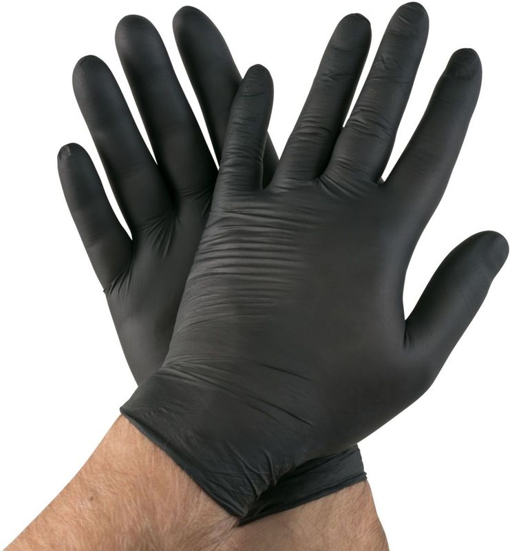 Nitril-Handschuh Safe Fit puderfrei S 24cm schwarz VE=200 St&#252;ck