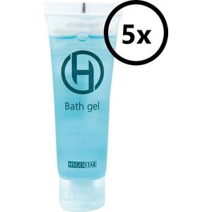 Shower Gel - mini reisverpakking 30ml tube 5st. (hotel, reis, B&B, wellness)
