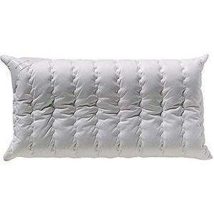 billerbeck Latex kussen S20, nekkussen, 40 x 80 cm, met zachte latexkern, wit