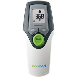 ecomed TM-65E digitale infrarode klinische thermometer voor baby, kinderen en volwassenen, voorhoofdthermometer, omgevingstemperatuur en vloeistoftemperatuur