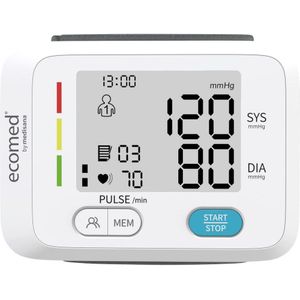 Ecomed BW-83E Bloeddrukmeter Pols - LCD-Display - Medisch Hulpmiddel