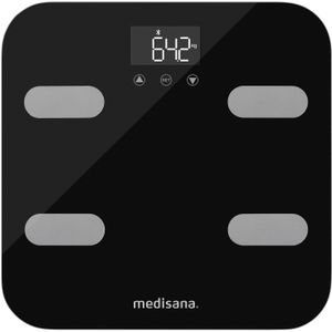Medisana BS 602 Connect Lichaamsanalyse Weegschaal met WiFi Zwart