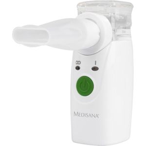 medisana IN 525 draagbare inhalator voor onderweg, ultrasone vernevelaar met mondstuk en masker voor volwassenen en kinderen, voor verkoudheid of astma met extra accessoires