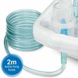 medisana IN 500 inhalator, compressor vernevelaar met mondstuk en masker voor volwassenen en kinderen, voor verkoudheid of astma met extra accessoires en lange buis