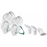 medisana IN 550 inhalator, compressor vernevelaar met mondstuk en masker voor volwassenen en kinderen, voor verkoudheid of astma met extra accessoires, lange buis en accessoirevakje