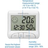 Medisana - hg 100 Hygrometer Weiß