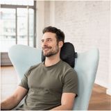 medisana CL 300 Shiatsu-massagekussen met warmtefunctie, individuele ergonomische aanpassing aan de rug met 4 massagekoppen voor schouders, rug, benen en nek.