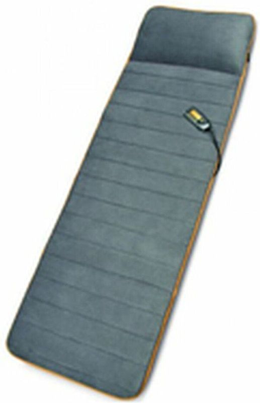 medisana MM 825 Tapis de massage électrique, corps entier, 5 programmes, 4 zones de massage, fonction chauffage, chaise longue de massage avec 2 intensités pour le dos, le cou et la tête
