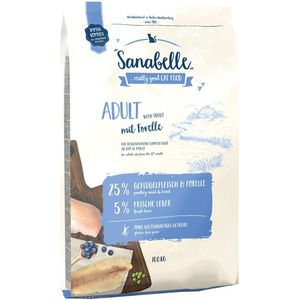 2 x 10 kg Sanabelle Adult kattenvoer met forel