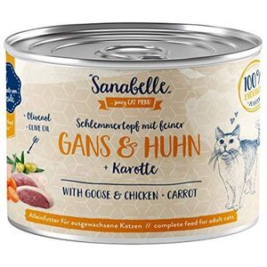 Sanabelle Vleespan met gans en kip, 6 x 180 g, 1,08 kg