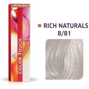 Wella Color Touch Rich Naturals 8/81 Licht Blond Parel As