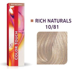 Wella Color Touch Rich Naturals 10/81 Licht Blond Parel As