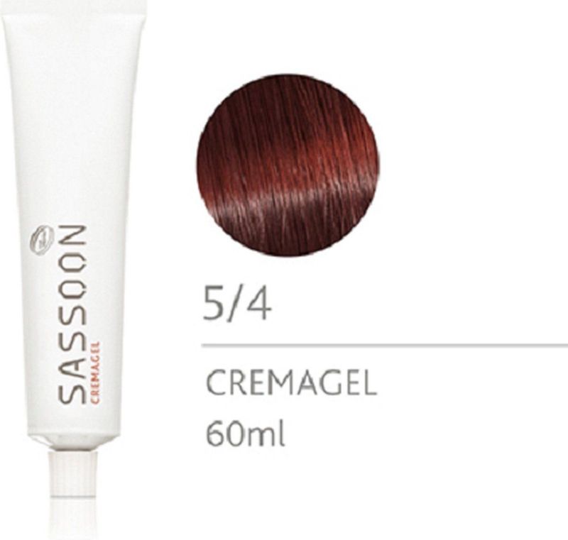 Vidal Sassoon - Colour Cremagel 5/4 - Haarkleuring - Lichtbruin/Rood - 60 ml