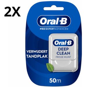 Oral-B - Pro-Expert Advanced - Flosdraad - 2 x 50 m - Voordeelverpakking