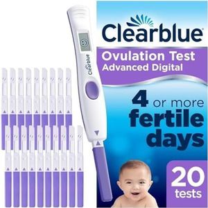 Clearblue Geavanceerde digitale ovulatietestkit (OPK), 1 digitale houder en 20 ovulatietests, verpakking kan variÃ«ren