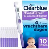 Clearblue Geavanceerde Digitale Ovulatietest Set - 1 houder en 10 testen