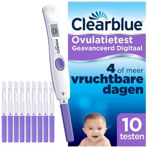 Clearblue Geavanceerde Digitale Ovulatietest Set - 1 houder en 10 testen