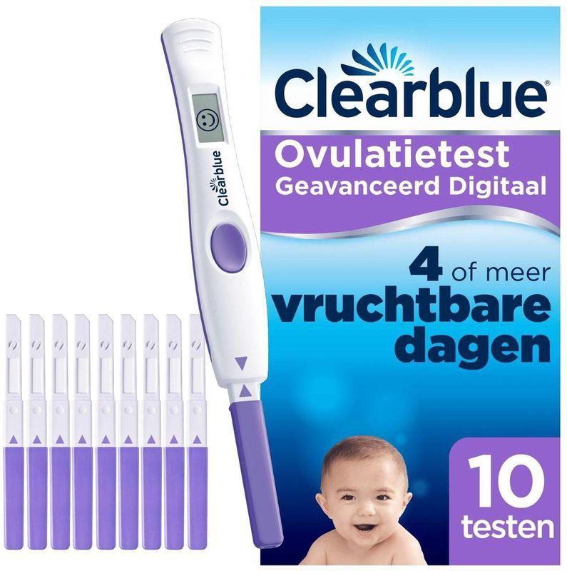 Clearblue Geavanceerde Digitale Ovulatietest Set - 1 houder en 10 testen
